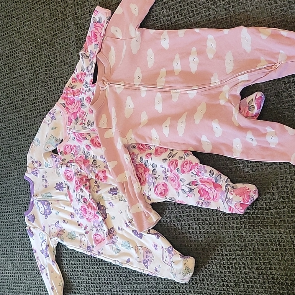 3-6 Month Baby Girl Sleepers